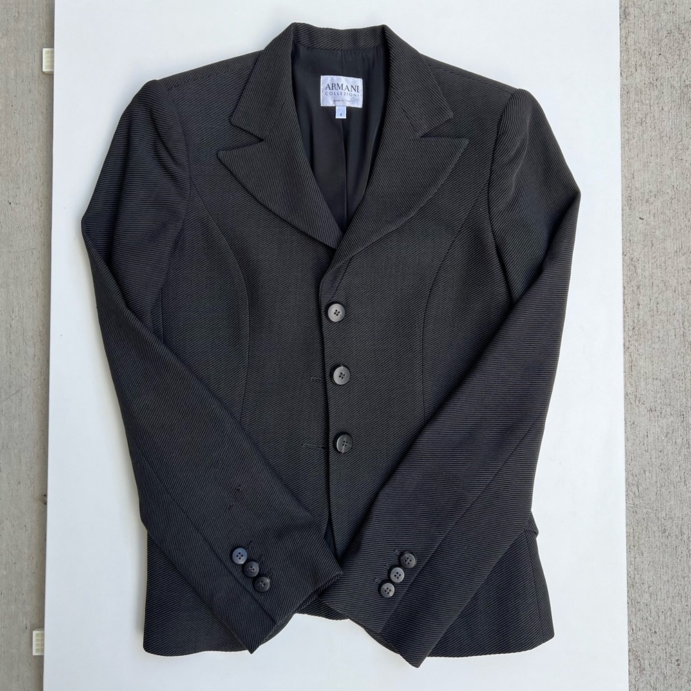 Armani Collezioni Vintage Y2K Fitted Blazer - Office Siren Corpcore Boardroom - Picture 7 of 15